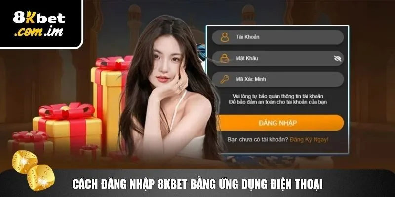 Thao tác đăng nhập 8Kbet thông qua thiết bị điện thoại